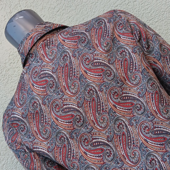 PINS AND NEEDLES (USA) LADIES VINTAGE PAISLEY BLOUSE/BUTTON DOWN LUXURY TOP - Picture 17 of 17
